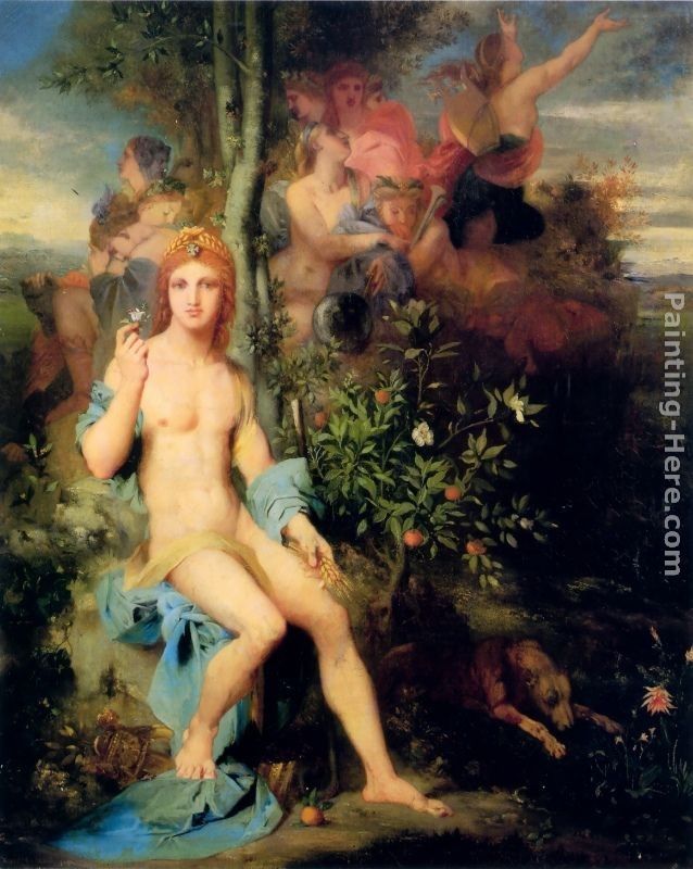 Gustave Moreau Apollo and the Nine Muses